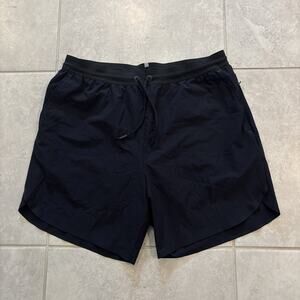 Greyson Running Wolf Shorts Men's Sz L Lined Black/Camo Gym Fitness Training
